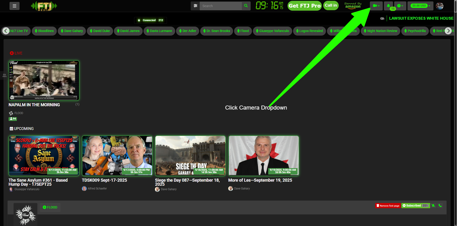 Click the camera icon after email verification